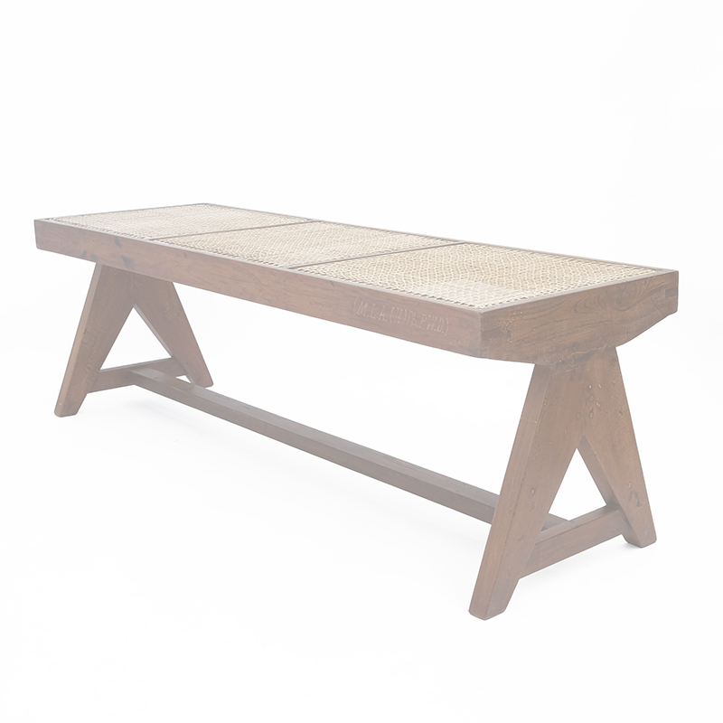 Pierre Jeanneret Chandigarh Teak Bench
