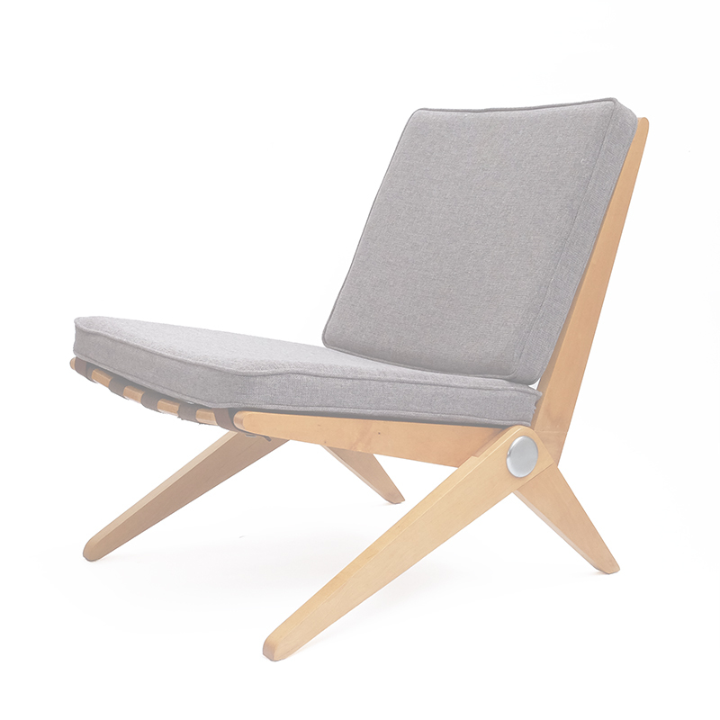 Pierre Jeanneret Knoll Scissor Lounge Chair Pair