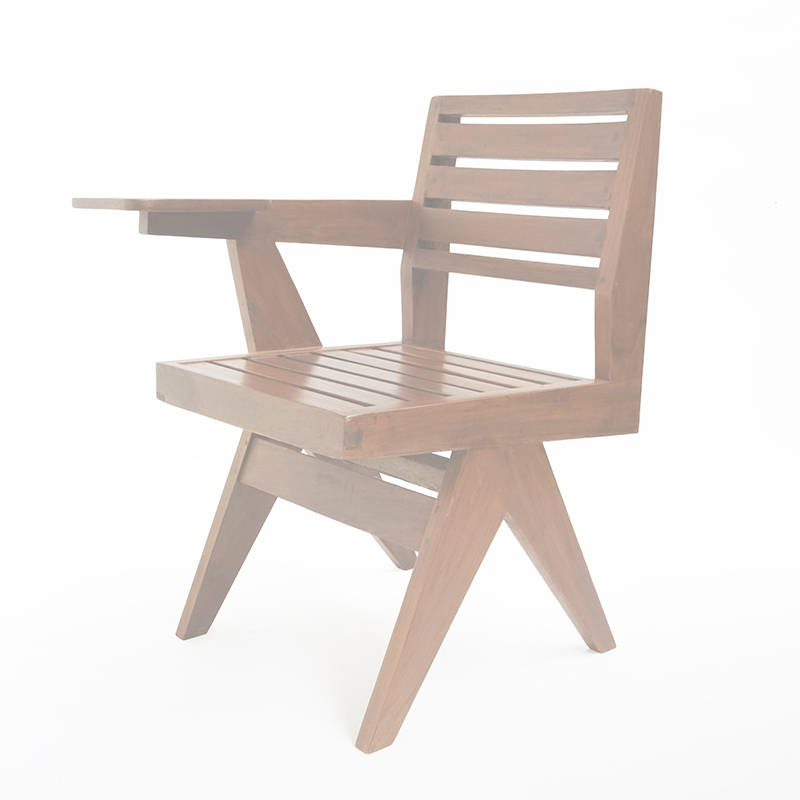 Pierre Jeanneret Chandigarh Writing Chair Wooden board