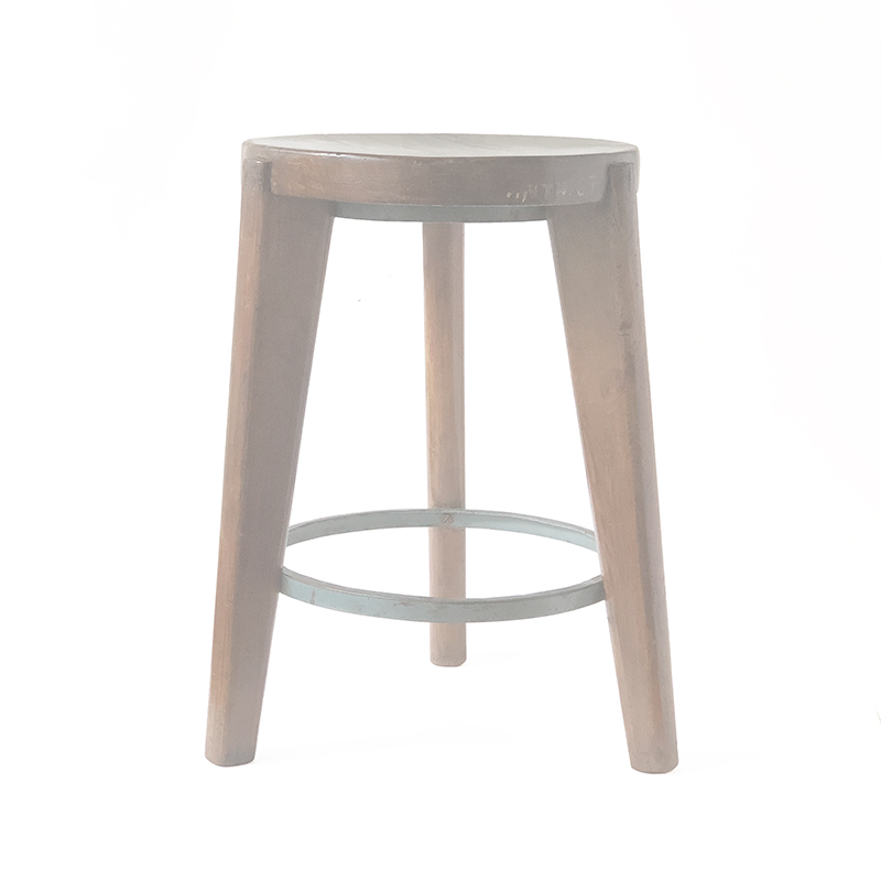 Pierre Jeanneret Iron ring Low Stool