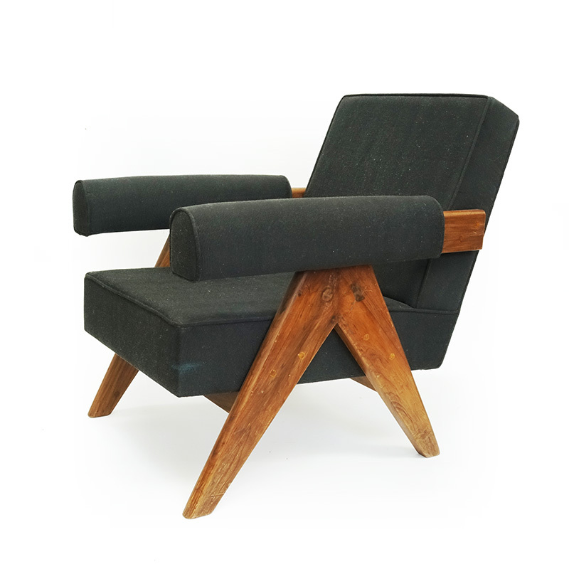 Pierre Jeanneret Chandigarh Easy Arm sofa Pair