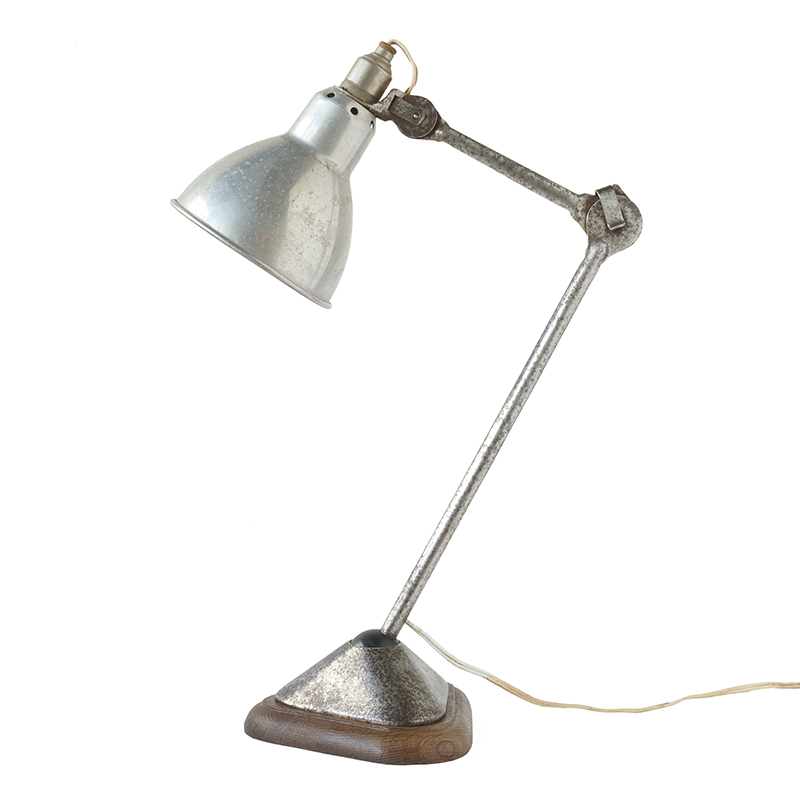 Lamp GRAS #206 Woodbase Nickel