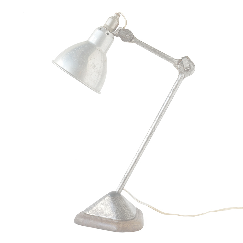 Lamp GRAS #206 Woodbase Nickel