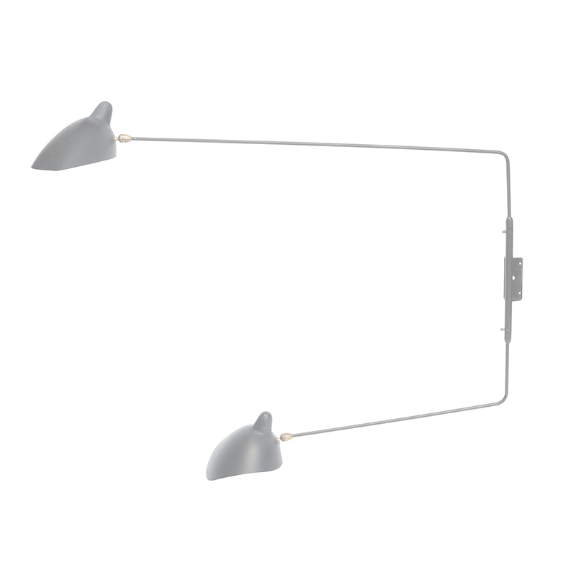 Serge Mouille Two Arms Wall Lamp
