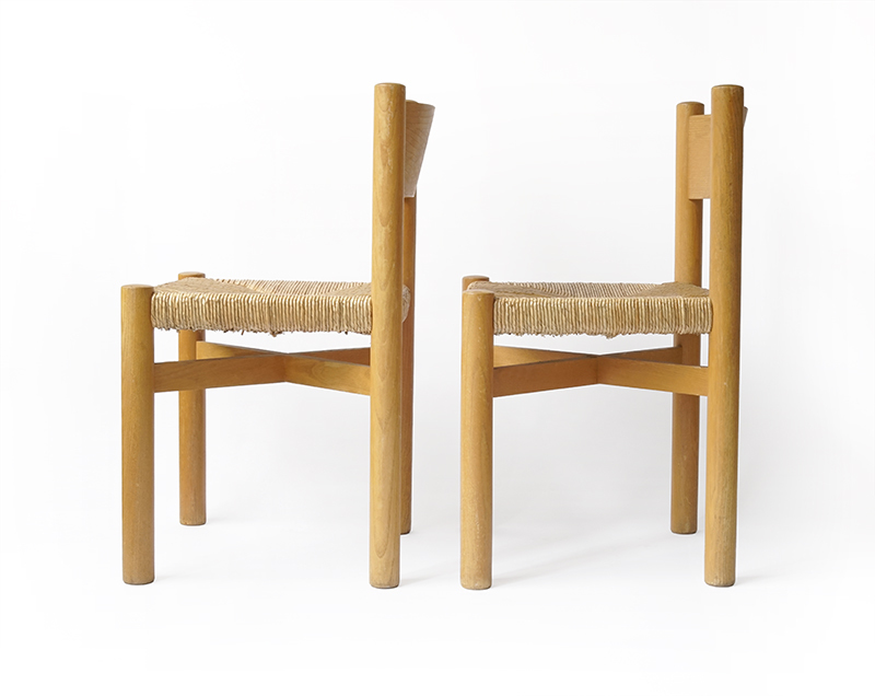 Charlotte Perriand Meribel Chair Pair | maison de clozzet