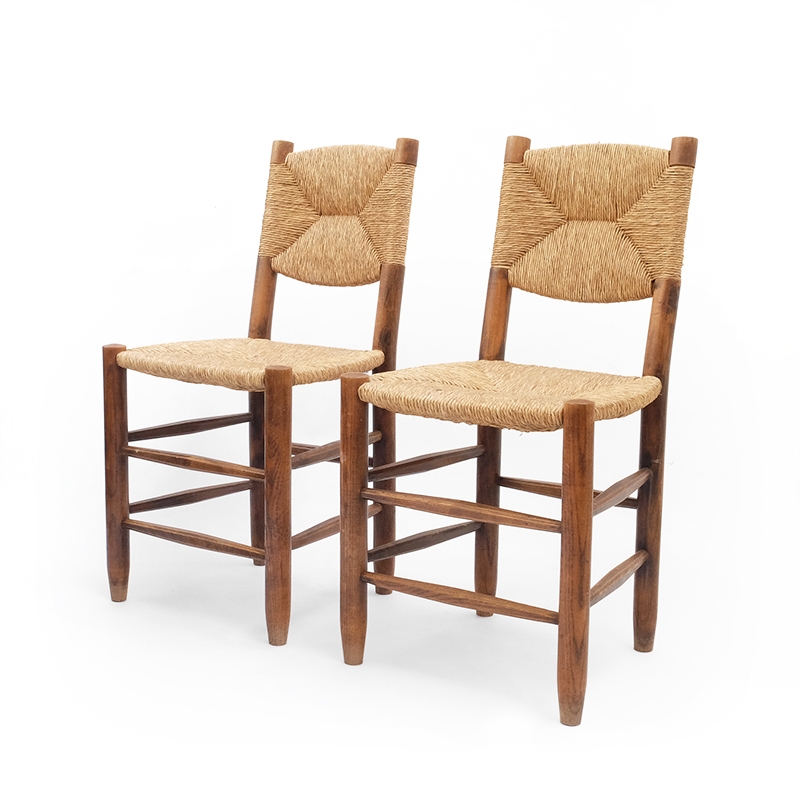 Charlotte Perriand, PAIR OF CHAIRS, MODEL NO. 19