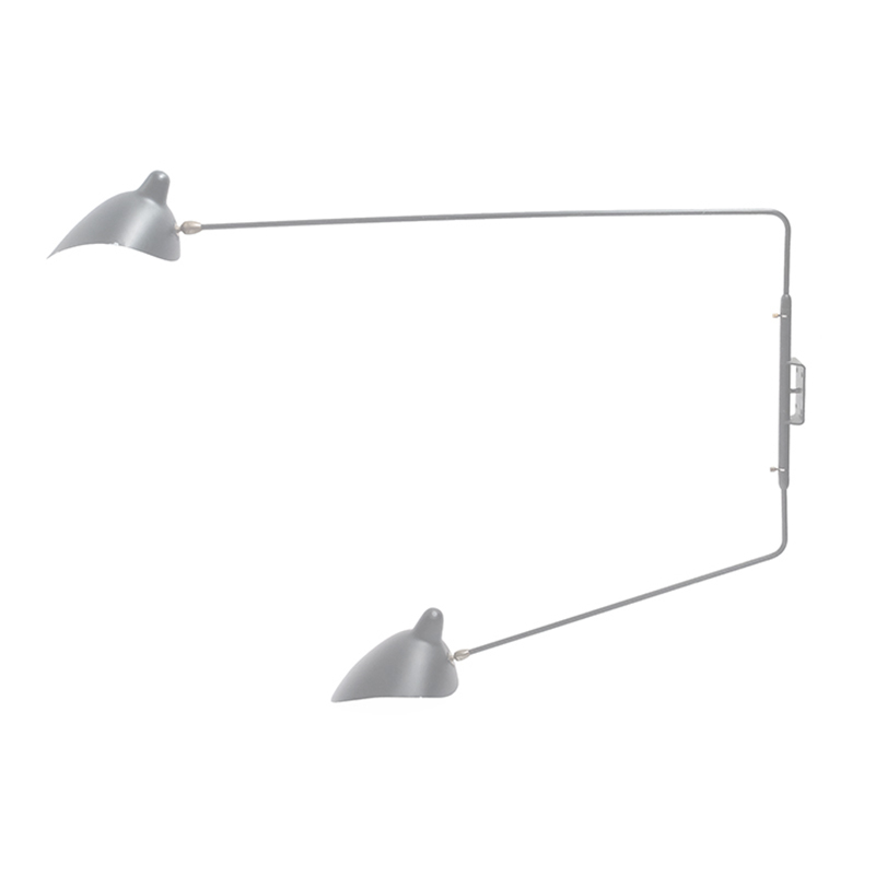 Serge Mouille Two Arms Wall Lamp
