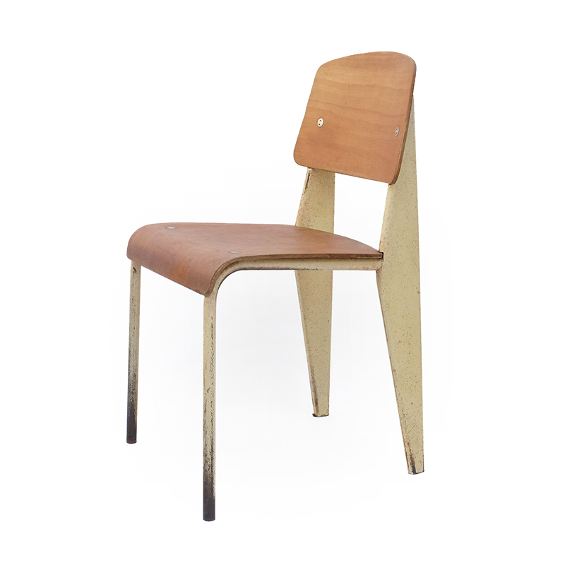 Jean Prouvé Standard chair 305 Ivory