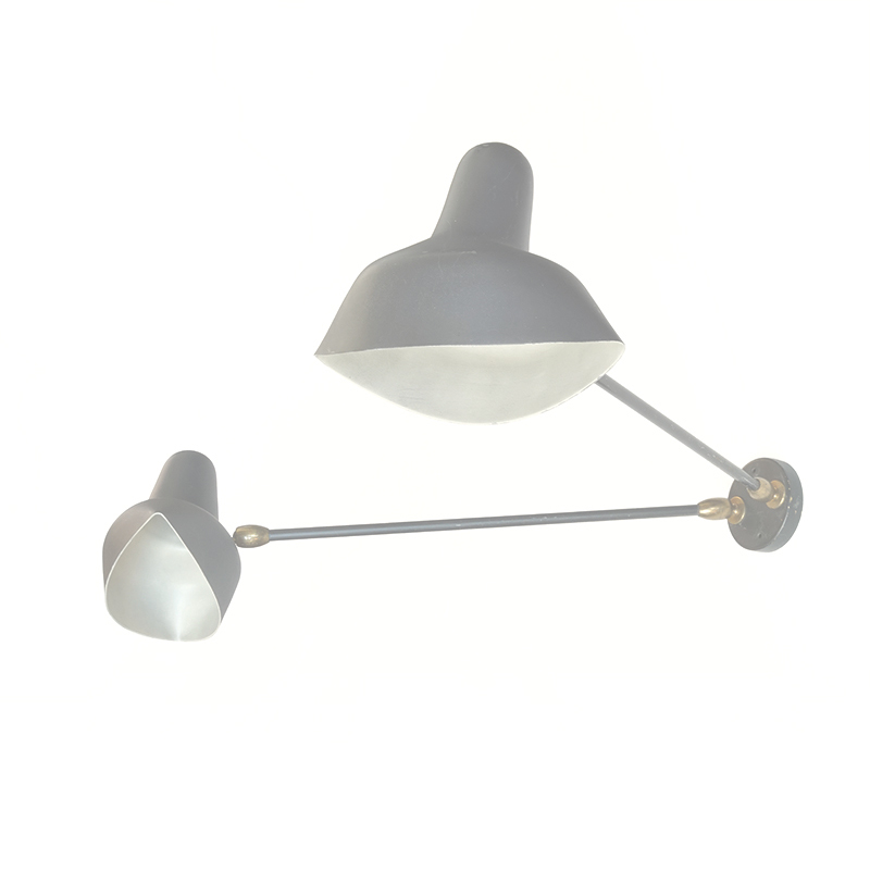 Serge Mouille Two Arms Wall Lamp 2